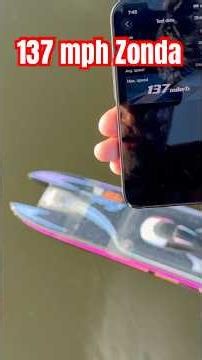 #tfl Zonda GT v1 Rc boat speed run saw pass 137mph