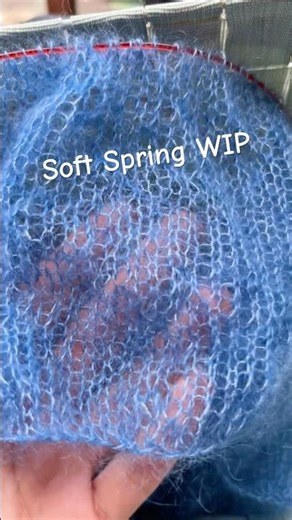 Knitting a Silk Mohair Spring Top | Work in Progress