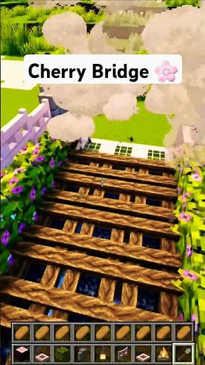 Minecraft Cherry Bridge 🌸 Build Idea & Tutorial #minecraft
