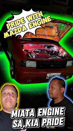 kia pride na may mazda miata engine thank you kuya Weng Dat Sy #MidweekMadness #FordFestiva #mazdamiata #carspotting #KiaPride | Moab Mototv