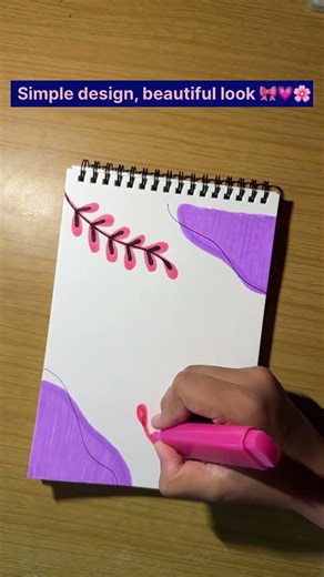 Easy Aesthetic English Notebook Cover Design 🌸 Simple & Cute DIY