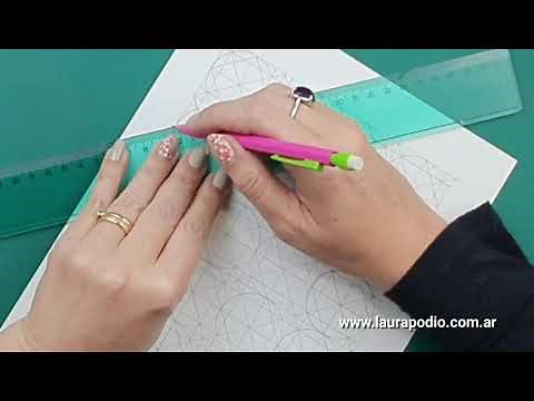 Tutorial #176 - Cómo dibujar un patrón islámico/4 variantes- How to draw an islamic pattern