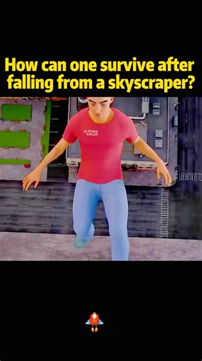 How can one survive after falling from a skyscraper?#knowledge #science