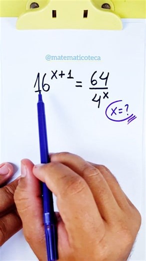 Equação Exponencial #matemática | Matemático TECA