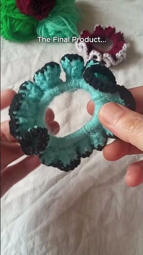 ✨ Crochet Hair Tie – From Start to Stunning! 🧶💖 | DIY Scrunchie #Crochet