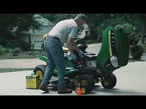 How To Change Oil & Oil Filter | John Deere D100 Lawn Mower Maintenance