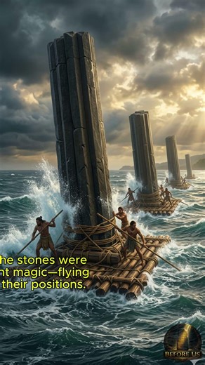 The Floating City of Giant Stones 🌊🗿 #shorts #mystery #history