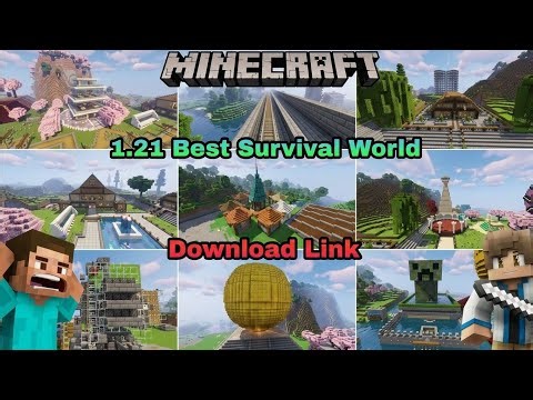 1.21 SURVIVAL WORLD DOWNLOAD AND TRUE FOR MINECRAFT | 1.21 BEST WORLD #minecraft
