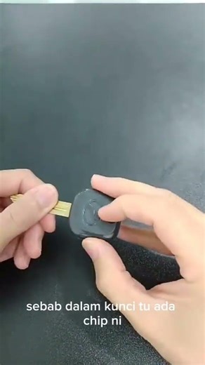 Car key immobilizer chip inside the key Perodua cars