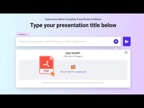 AI PDF to PPT | Turn PDFs into Slides Fast