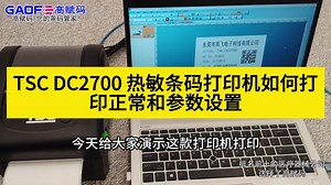 TSC DC2700 热敏条码打印机如何打印正常和参数设置