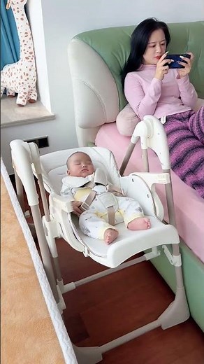 Baby Rocking Feeding Chair Safe Stable and Perfect for Mealtime#babycare #momlife
