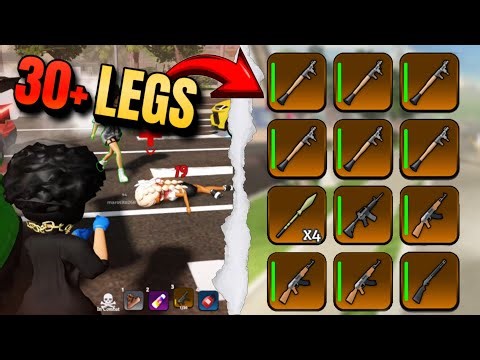 Stealing 30+ LEGENDARY Guns in Blockspin Roblox