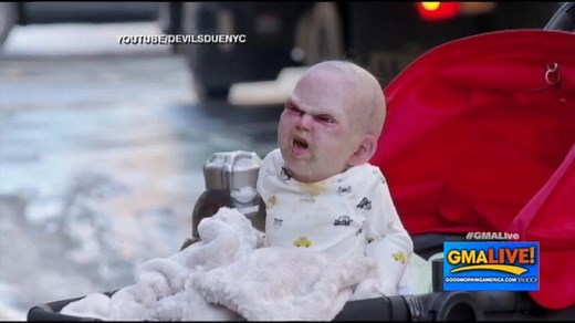 Terrifying Animatronic Baby Prank