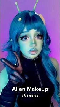 Alien Makeup Tutorial🩵 #ishokuhada