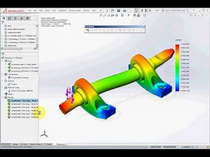 SolidWorks CAE 7 2 Modlal Analysis with external force