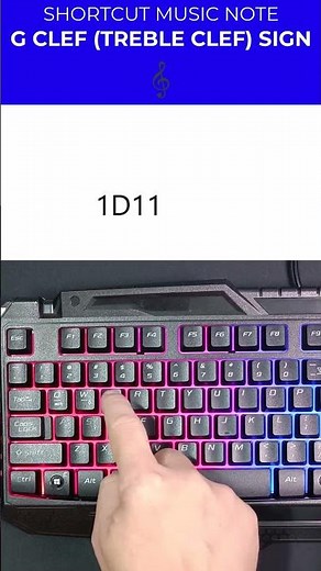 Word Shortcut: How to Type G Clef (𝄞) Music Symbol in Microsoft Word | Shorts