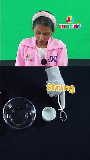 Growing Salt Crystals on a String | DIY Crystal Experiment ✨🧪