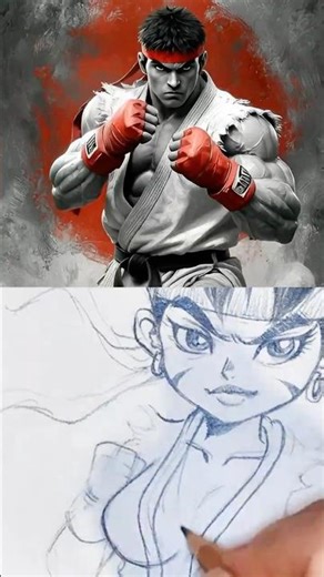 What if RYU was a GIRL? 🥋 (Street Fighter Genderbend Sketch)