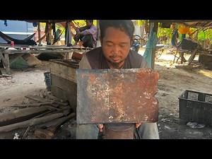 Axe Making - Forging A Big AXE From A Big Rusty Leaf Spring