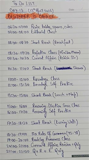 Day 13/100.⚡#target #sbipo #sbipo2026 #ibps #rrb #bankingcareer #bankexams #sbiclerk #sbi #rrbpo #yt