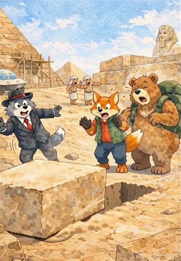 The Moving Stones of Khufu’s Pyramid 🪨👀 | 3 Bad Neighbors Detective Squad