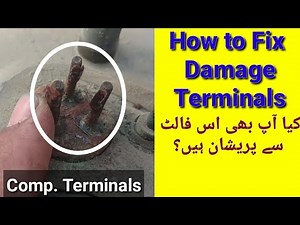 Ac compressor Burn terminals repair|ac compressor damage thimbles repair/solution