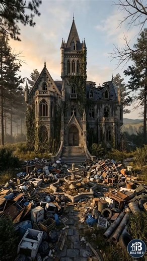 Luxury Mansion Day to Night Transformation | Timelapse Old Restoration | Before and After