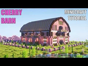 Minecraft Cherry Blossom Barn Tutorial