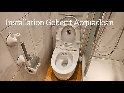 Montage eines Dusch WC Geberit Acquaclean#acquaclean