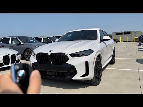 New 2024 BMW X6 Alpine White with Tacora Red Interior and M Sport Package!