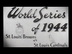 1944 | St Louis Cardinals vs St Louis Browns | MLB World Series Highlights