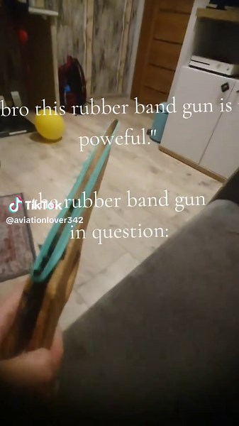 Testing a Rubber Band Gun with Six Thick Bands