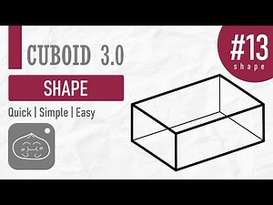 How to draw a Cuboid | FREEHAND