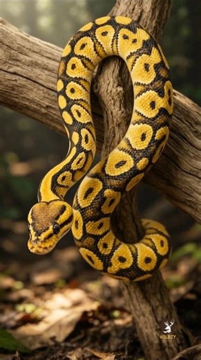 Witness the mesmerizing elegance of the Ball Python. 🐍