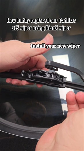 Replacing wiper for Cadillac using rain x wiper #rainxwiper #wiper #Cadillac #replacingwiper #howto