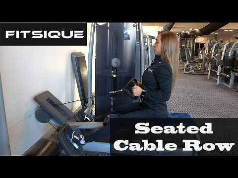 BACK EXERCISE: Seated Cable Row Demonstration - Technogym Machine