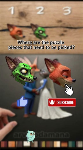 Zootopia wedding clay puzzle 402 #zootopia2 #puzzlechallenge