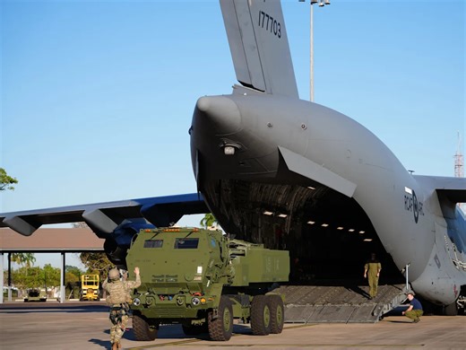 The US Army and its allies flew a HIMARS missile launcher in and out for fast, far-reaching strikes