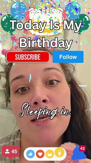 TODAY'S MY BIRTHDAY!