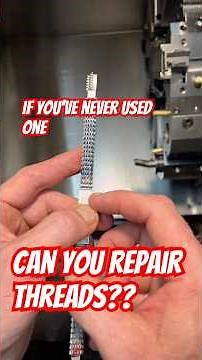 Thread Repair Possible ? Use a Thread File! #cnc #machine #machinist #repair #tool #tools
