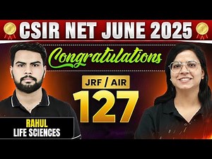 CSIR NET 2025 Topper Interview | Congratulations Rahul AIR 127 in Life Science | Success Story!