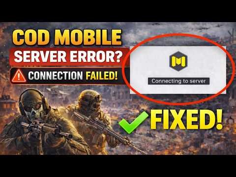 How to Fix Connection to Server Error in Call of Duty Mobile (2026) | COD Mobile Network Error Fix