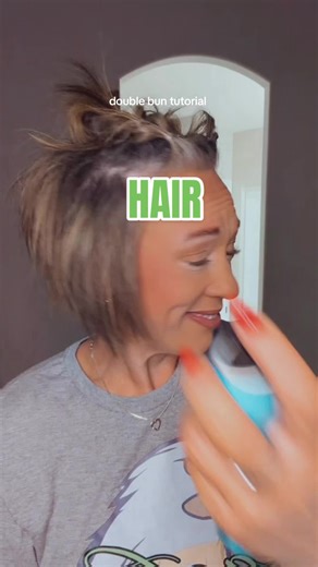 Easy Double Bun Hairstyle Tutorial