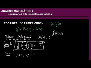 EDO Lineal de Primer Orden - Método por factor integrante - #1