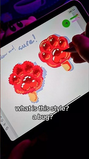 COPY ME TREND W STRANGER #art #challenge pixel vs normal art