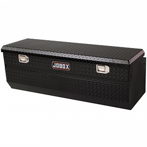 Reviews for Crescent Jobox 61 in. Black Diamond Plate Aluminum Extra Wide Fullsize Top Mount Truck Tool Box Chest | Pg 1 - The Home Depot