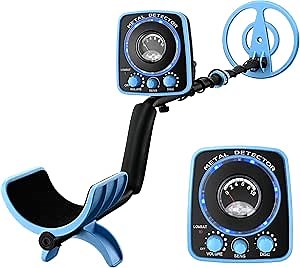 RM RICOMAX Metal Detector for Adults & Kids - Professional Metal Detector with LED Flash Indicators 8-Inch Adjustable Waterproof Detectors (35-45 inch)