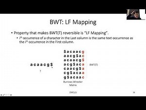 STAT115 Chapter 3.5.1 BWT and LF Mapping