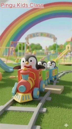 “Learning ABC becomes more fun when Pingu Kids learn in the park 🐧✨”#kidscartoon#pingu